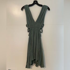 Small Windsor Sage Green Cutout Dress